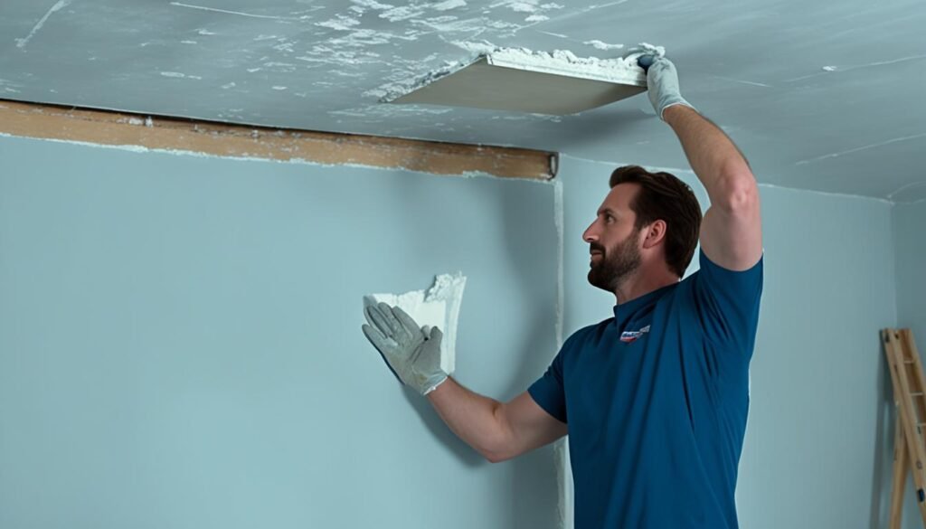 how to plaster a ceiling